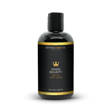 Kings Bounty gentle daily beard wash from defined beard co. was created to be a rich lathering wash to cleanse your beard while also retaining moisture. This wash is gentle enough to use every day due to its non-stripping and gentle cleansing formula